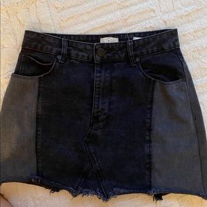 Cotton on black mini skirt